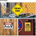 thumbnail image 5 of Dead End Sign Funny Novelty Metal Tin Sign for Bar Club Country Home Coffee Shop Indoor& Outdoor Decor Yellow Street Sign 12X12inch, 5 of 5