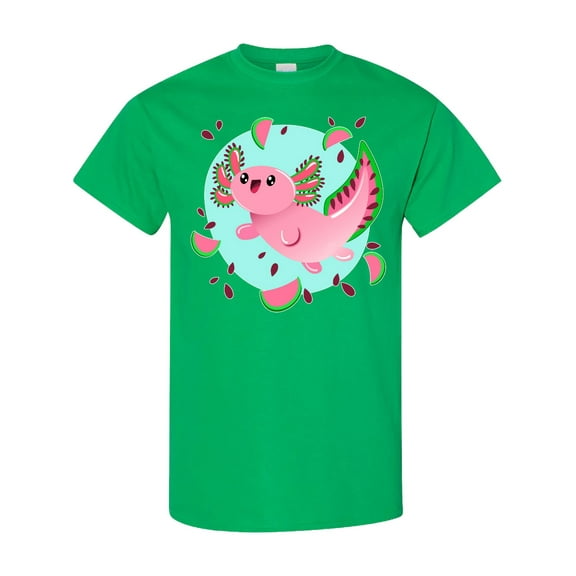 Inktastic Watermelon Axolotl T-Shirt