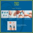 thumbnail image 6 of WICKED X Impress Press On Nails, ‘Welcome To Shiz’, Blue, Short Squoval, 30 Fake Nails, 6 of 15