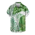 thumbnail image 2 of Qiopertar Liquidation à Moins de 5$ Chemise Décontractée Hawaïenne à Col Rabattu Imprimé Manches Courtes Boutonnée en Solde, 2 of 4