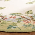 thumbnail image 3 of Safavieh Chelsea Deloris Bordered Wool Area Rug, Beige/Green, 5'6" x 5'6" Round, 3 of 11