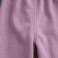 thumbnail image 5 of Cethrio Toddler Girls Sweatpants, Elastic Waist Casual Printed Cotton Kids Joggers Purple Size 1-2 T, 5 of 6