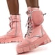 thumbnail image 2 of Botas de plataforma elegantes con bolsillo pequeño para mujer, botas de cabeza redonda con cordones para otoño, 2 of 4