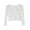 White, variant on QSXADF Girls Long Sleeve Cardigan Toddlers Knit Sweater Ribbed Knit Cardigan Crop Length Long Sleeve Sun Protection Summer Casual Girls Outerwear Children's Outwear