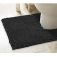 thumbnail image 3 of LuxUrux Bath Mat - Toilet Rugs u Shaped- Extra-Soft Plush Bath Shower Bathroom Rug,1'' Chenille Microfiber Material, Super Absorbent Shaggy Bath Rug. Machine Wash & Dry, 3 of 7