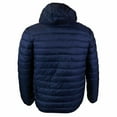 thumbnail image 2 of Maximos Men’s Slim Fit Lightweight Zip Insulated Packable Puffer Hooded Jacket (Navy Blue, M), 2 of 3