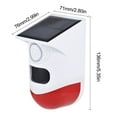 thumbnail image 3 of CHUANK Solar Motion Sensor Alarm Solar Alarm 120dB Loud Siren LED Strobe Lights Sound Alarm Adjustable Sensing Distance IP65 Waterproof Motion Detector Alarm Siren Rechargeable for Farm H, 3 of 7