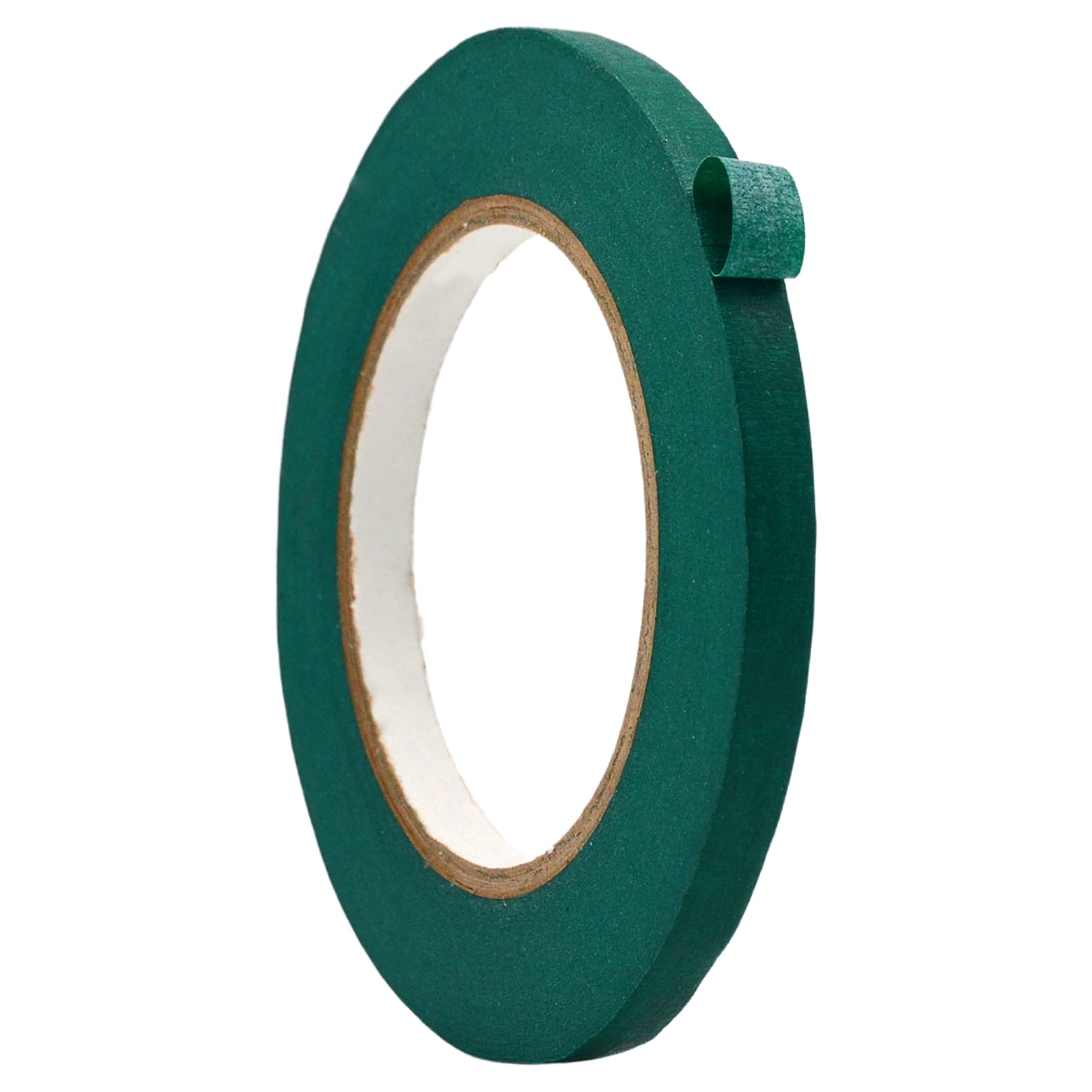 6 Rolls Green Poly Bag Sealing Tape (3/8" X 180 Yds, 2.3 Mil) With Handy Tape Dispenser
