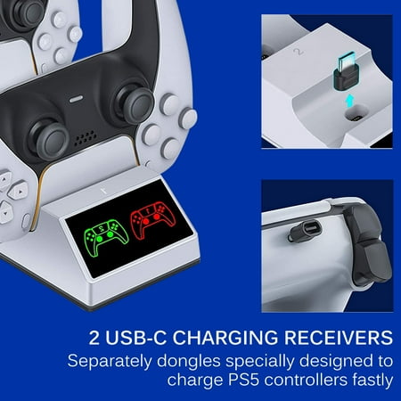 Houkiper Twin Dock Charging Station Handle Controller USB ...