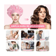 thumbnail image 2 of 6 En 1 Rulos, Rizador De Pelo Con Bufanda Y Gorro De Dormir Malubero Rosa, 2 of 5