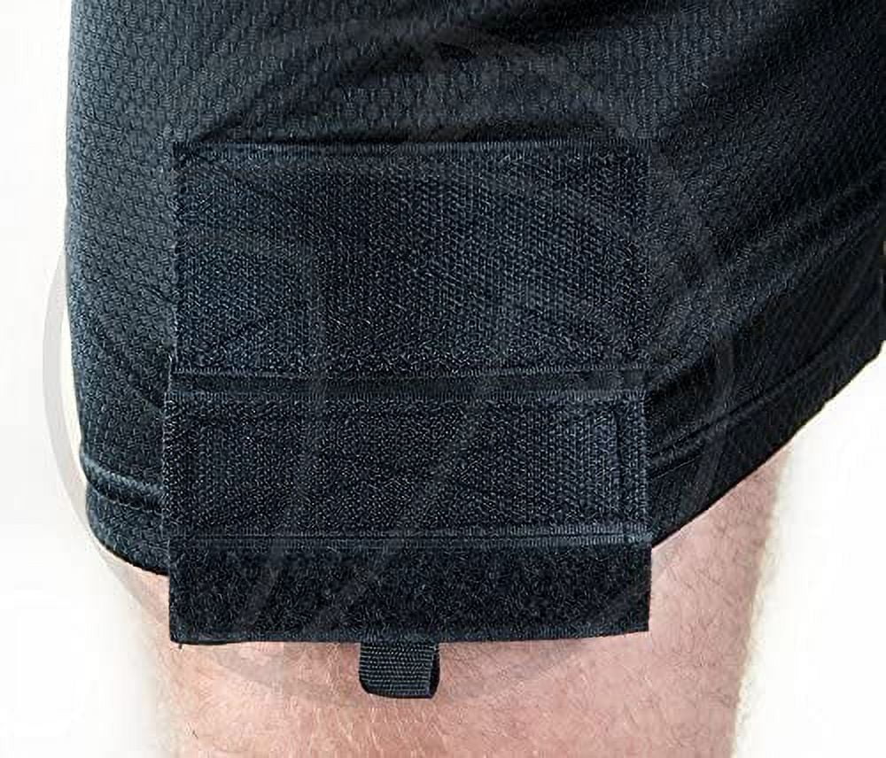 New - Powertek Mesh Black Hockey Shorts with Velcro Tabs for socks and Cup  - Jr - Small