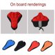 thumbnail image 5 of Sonducket Cubierta de sillín de bicicleta de montaña absorción de impacto asiento de montar soporte cojín Protector piezas al aire libre Ciclismo Rojo, 5 of 6