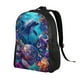 thumbnail image 2 of Fotbe Underwater Turtle Dolphin Octopus Mochila de Viaje para Laptop, Mochila Ejecutiva Delgada y Resistente 15.6", 2 of 8