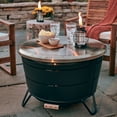 thumbnail image 3 of TIKI® Brand 28.5 Reunion Fire Pit Metal Table Top Cover Gold, 3 of 7