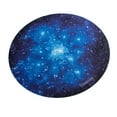thumbnail image 6 of Insten Mouse Pad for Computer Laptop Desktop Gaming Super Smooth Round Galaxy Space Planet Moon Design with Non-Slip Rubber Base, Blue Starry Night (8.4 x 8.4 inch), 6 of 9