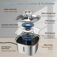 thumbnail image 4 of Stainless Steel Cat Water Fountain, 101oz/3L Pet Fountain Automatic, 4 of 5