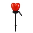 thumbnail image 1 of Luces solares para jardín al aire libre, impermeables, con forma de corazón rojo, para caminos, decoración de césped y jardín., 1 of 14