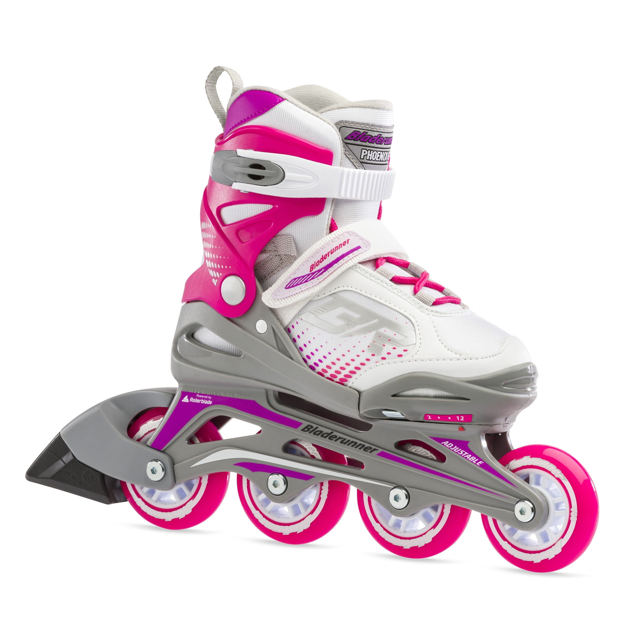 Size 5-8 Rollerblade Bladerunner Kids Ice Skates White/Blue 