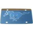 thumbnail image 2 of Mustang Plaque d'Immatriculation en Acier Inoxydable Logo Argent, 2 of 2