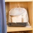 thumbnail image 3 of Practical Moistureproof Storage Bag Dustproof Drawstring Non Woven Fabric Clothes Storage Bag for Home-White,30cm, 3 of 8