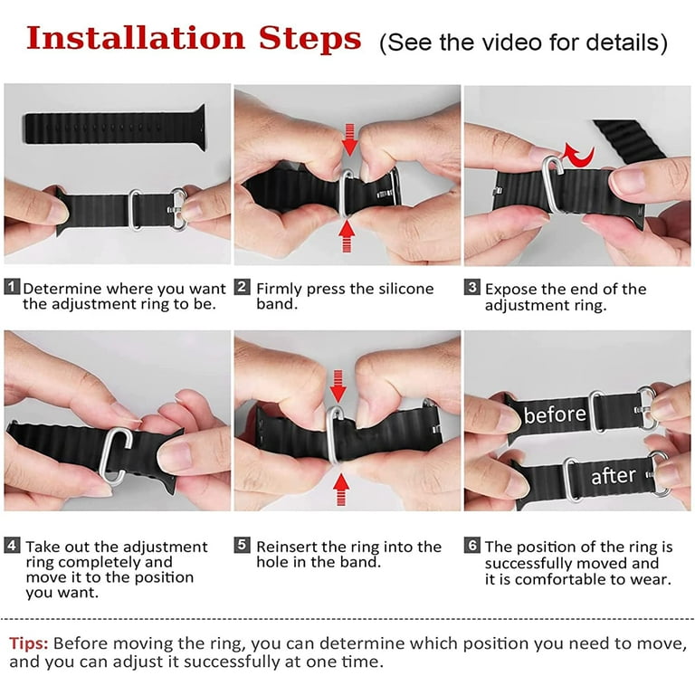 Gai Apple Ocean Watch Band for applewatch8/7/se/ultra sports two