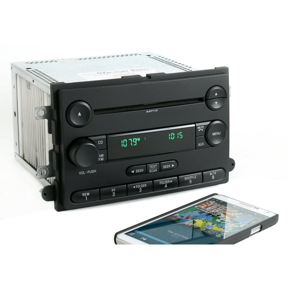 Restored Ford 2007-2008 F-150 Pickup AM FM mp3 CD Radio w Bluetooth Music 7L3T-18C869-BK (Refurbished)