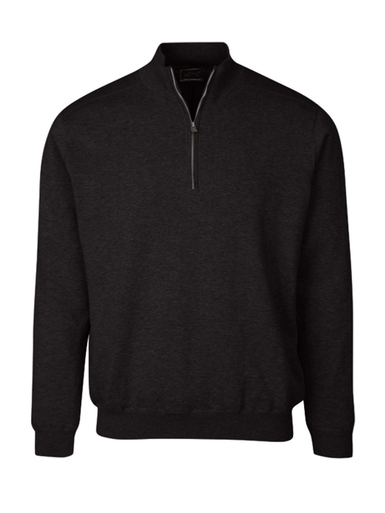 Greg Norman - Greg Norman Lined Cotton 1/4 Zip Wind Sweater - Walmart.com - Walmart.com