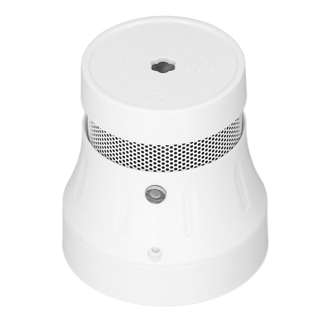 Detector de Incendios, Alta de Voz del sensor de Humo LED Wifi Autopeción Control regular de Aplicaciones remotas ABS con tubería de expansión para Seguridad