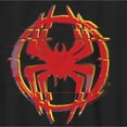 thumbnail image 2 of Boy's Spider-Man: Across the Spider-Verse Red Glitch Spider Logo Graphic Tee Black X Large, 2 of 5