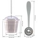 thumbnail image 4 of U Chef 2 Infusores Té Acero Inoxidable Grado Alimenticio Cuchara Charola, 4 of 8
