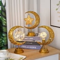 thumbnail image 4 of Lámpara de luna de hierro LED Moon Orb, lámpara de orbe, lámpara de estrella y luna, lámpara de decoración navideña, lámpara de mesa para dormitorio, lámpara de ambiente de modelado, 4 of 5