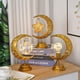 thumbnail image 4 of Lámpara de luna de ratán con estrellas - Lámpara LED de hierro, lámpara de orbe, lámpara de estrella y luna, lámpara de decoración navideña, lámpara de mesa para dormitorio, lámpara de modelado de est, 4 of 5