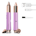 thumbnail image 1 of iMusthav 2-in-1 Eyebrow and Facial Hair Remover: Painless Electric Razor, USB Rechargeable, 18K Gold-Plated, 360° LED for Eyebrow and Face Hair., 1 of 7