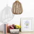 thumbnail image 3 of Rattan Lamp Shade Table Lamp Shade Rustic Light Shade Bohemian Pendant Light Shade for Living Room, 3 of 6
