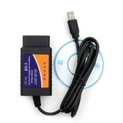 DABEN ELM327 Obd2 Cable,OBD to USB Adapter Scanner Reader,Code Reader Vehicle Diagnosis Tool for Ford