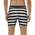 thumbnail image 4 of Easygdp Black And White Stripes Men's Boxer Briefs Men’s Underwear Boxer Briefs for Men, 4 of 7