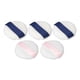 thumbnail image 5 of 5 uds esponja para polvo redonda de doble cara pila elevada lavable amigable para la piel esponja para maquillaje en polvo con banda de cinta azul oscuro rosa, 5 of 5