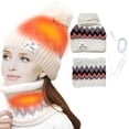 thumbnail image 4 of Conjunto de gorro y bufanda calefactables de invierno Sinhoon para hombre y mujer, gorro y bufanda térmicos de invierno recargables por USB para actividades al aire libre, gorro y bufanda de punto, 4 of 8