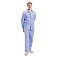 thumbnail image 4 of GLOBAL Mens Pajamas Sets Cotton Flannel Sleepwear Long-Sleeve Top & Bottom, S-XXL, 4 of 6