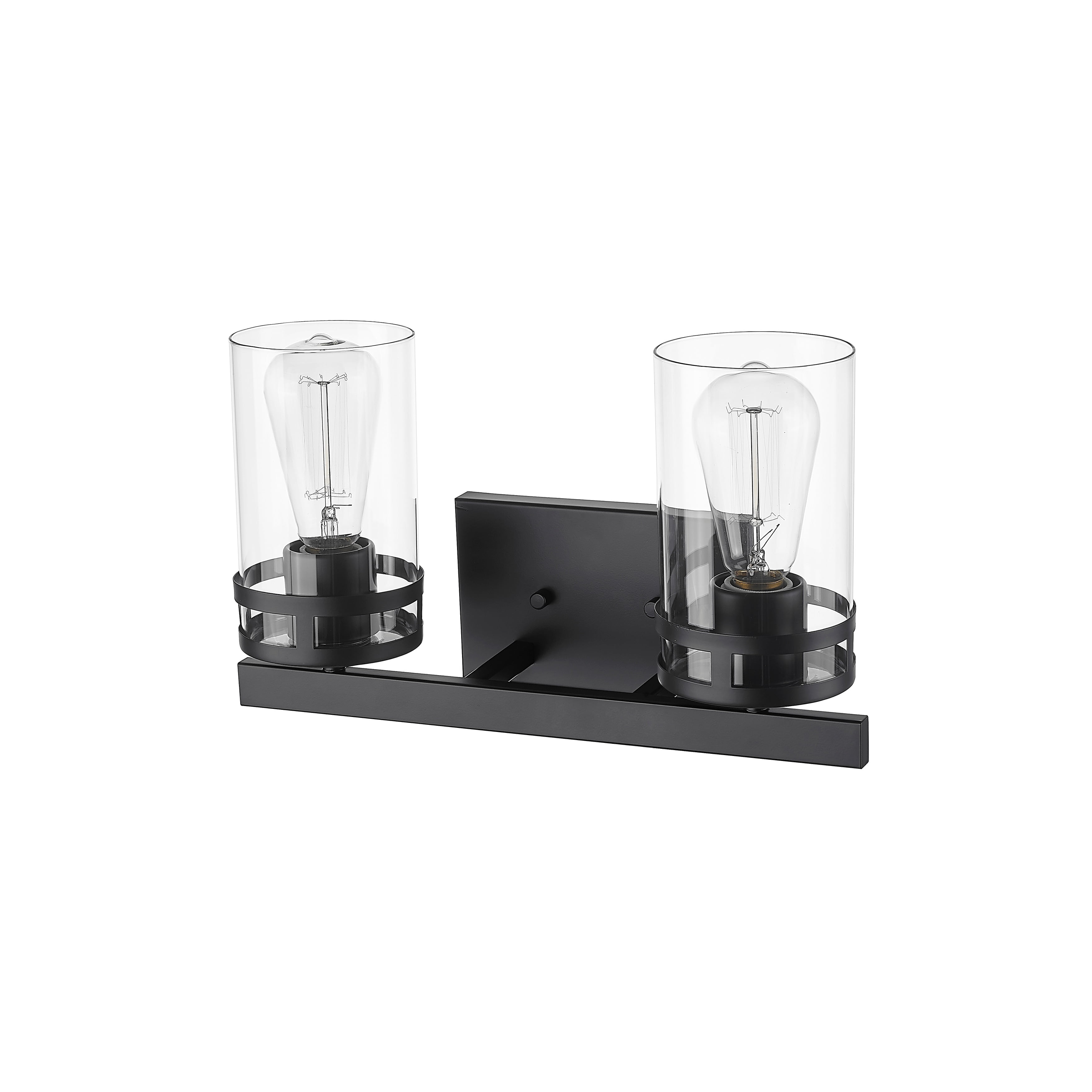 Millennium Lighting  Lunden 2/3/4 Light Vanity Fixture in Matte Black 2 Light - Matte Black