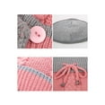 thumbnail image 6 of HESHENG Gloves Scarf Hat, Women Hat Scarf Set Winter Warm Knit Beanie Hat Scarf Set Touchscreen Gloves for Outdoor Sports, Pink, 6 of 8