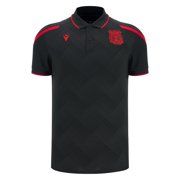 Men's Macron Black Wrexham Travel Polo