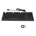 thumbnail image 1 of Teclado para juegos, teclado mecánico Teclado de 87 teclas Accesorios para computadora Diseñado con precisión, 1 of 9