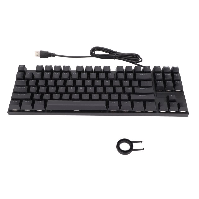 Teclado para juegos, teclado mecánico Teclado de 87 teclas Accesorios para computadora Diseñado con precisión