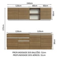 thumbnail image 4 of Cocina Integral 240cm Marrón Glamy MADESA 06, 4 of 4