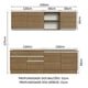 thumbnail image 4 of Cocina Integral 240cm Marrón Glamy MADESA 06, 4 of 4