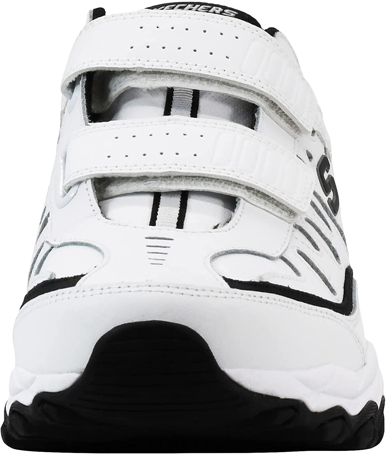 Skechers Men's Afterburn Strike Memory Foam Sneaker White/Black 14 M US - Walmart.com