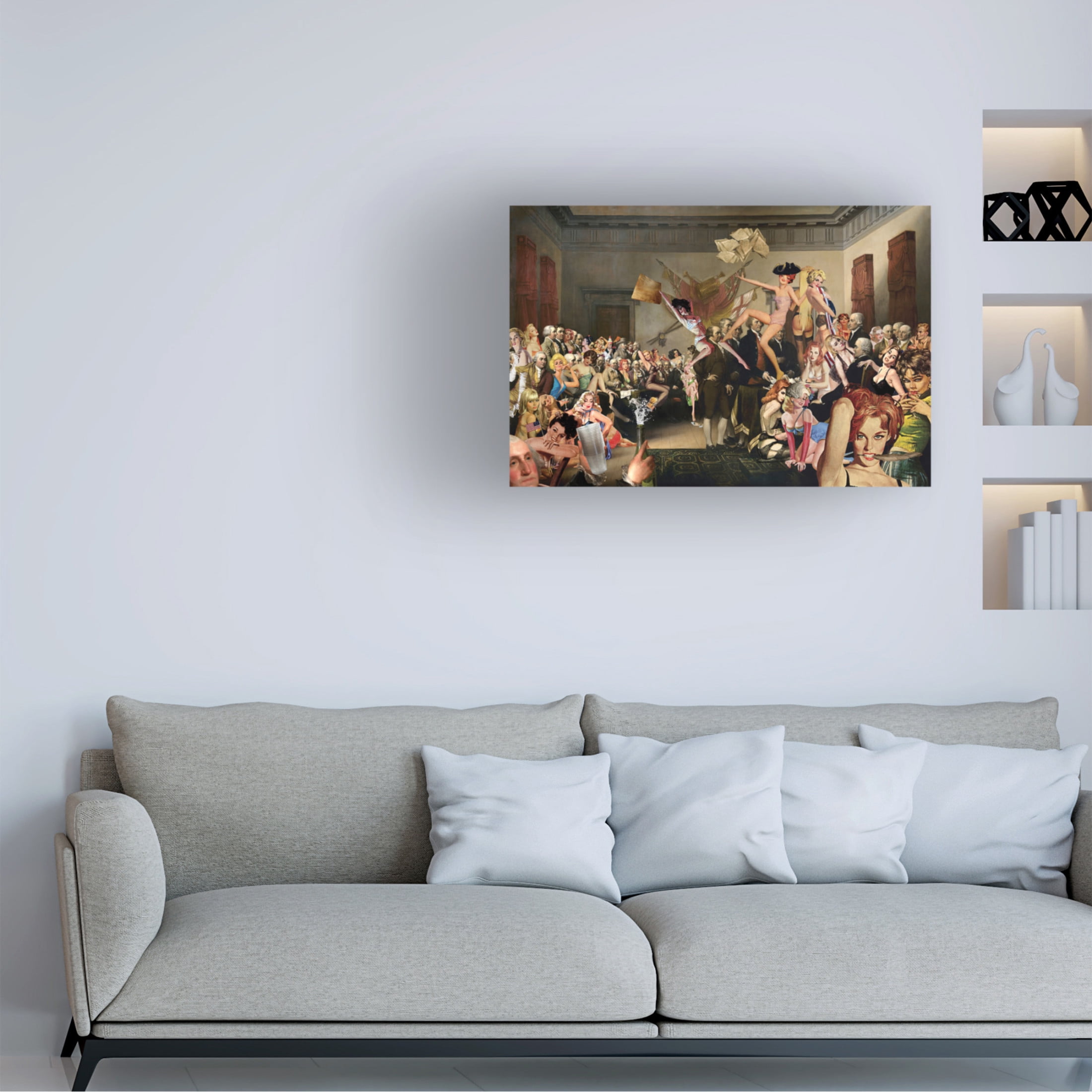 Canvas Wall Art - Barry Kite 'Afterparty' Wall Art for Living Room, Bedroom, or Office Décor by Trademark Fine Art - 47 x 30 Inches