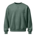 thumbnail image 5 of Mineart Men's Crewneck Sweatshirt Long Sleeve Fall Oversized Pullover Tops Loose Fit Athletic Comfy Basic Shirts, 5 of 7
