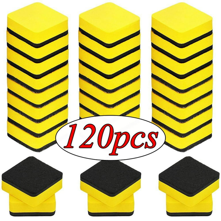OBOSOE 120 Pack Magnetic Whiteboard Erasers Colorful Small Dry
